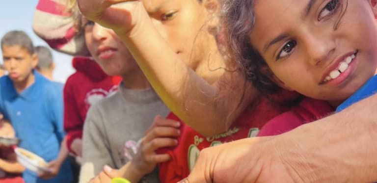 Community kitchen feeding families in Gaza